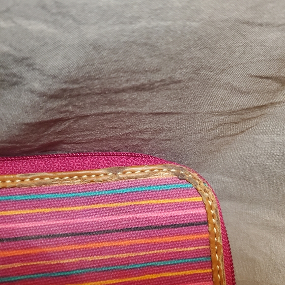 Fossil Key Per Keyper Multicolored Zip Wristlet Wallet Clutch SL4117 - See Pics - Picture 10 of 15